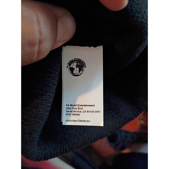 FuckingAwesome Beanie FA Black On Black Embroidered Rare - Picture 2 of 3
